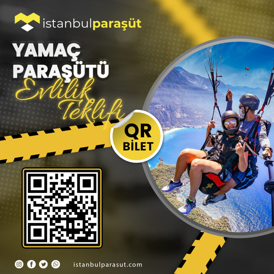 İstanbul Yamaç Paraşütü Evlilik Teklifi